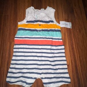 NWT Carter's Striped Baby Romper